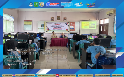 Siswa Kelas XII SMKN 3 Mandau Dibekali Keterampilan Membuat CV dan Surat Lamaran oleh Guru Tamu dari PT Pertamina Hulu Rokan